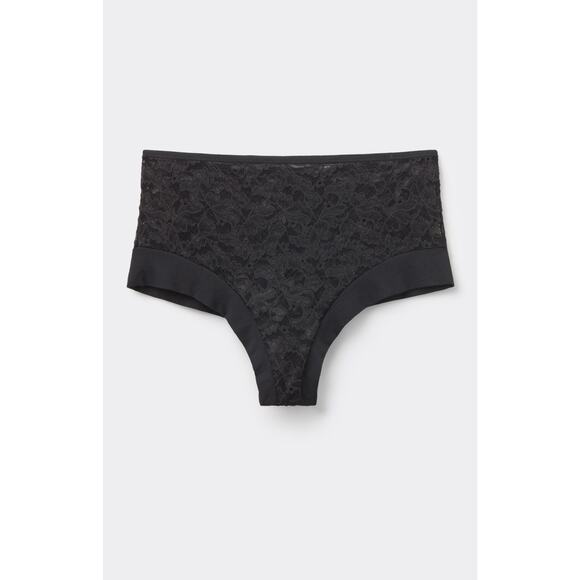 INTIMISSIMI NWT Black Lace High Waist Hipster Brazilian Panties Size Medium - Picture 5 of 8